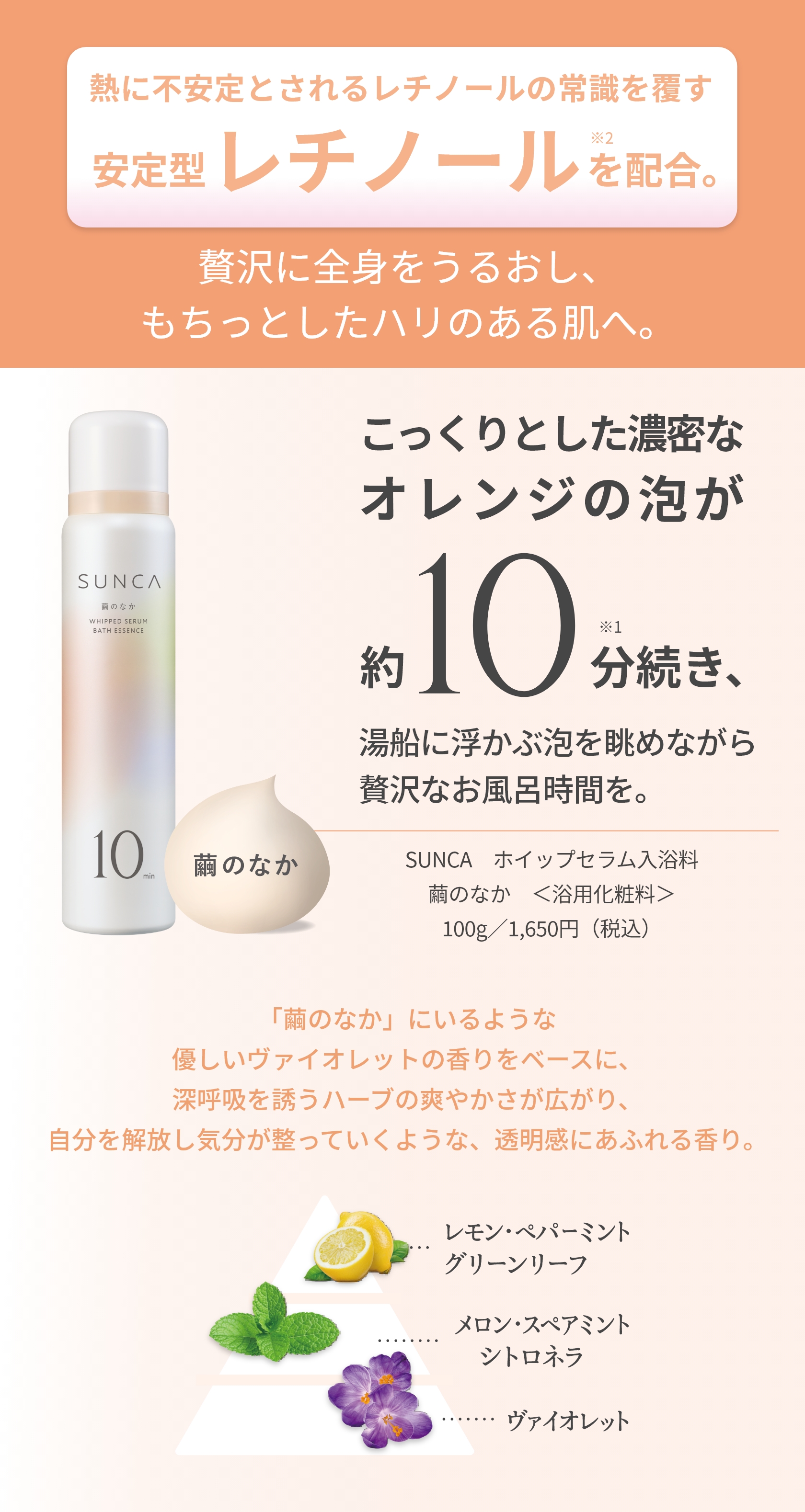 レチノール配合