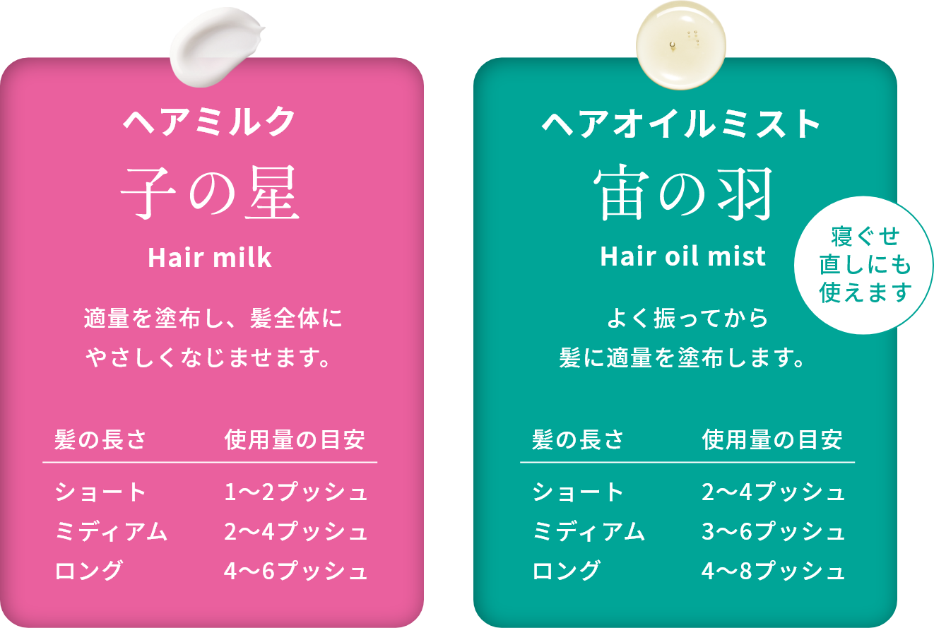 タオルドライ後の濡れた髪に