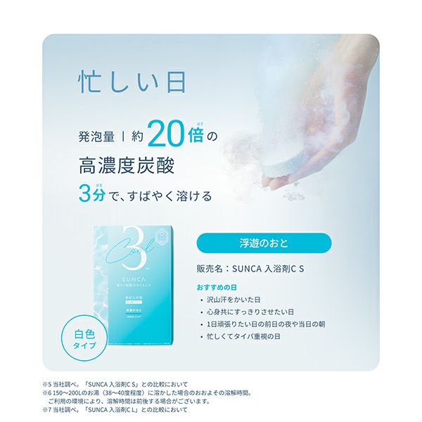 限定】スンカ 薬用入浴剤クール 重炭酸タイプ 「瞑想のいろ」「浮遊の