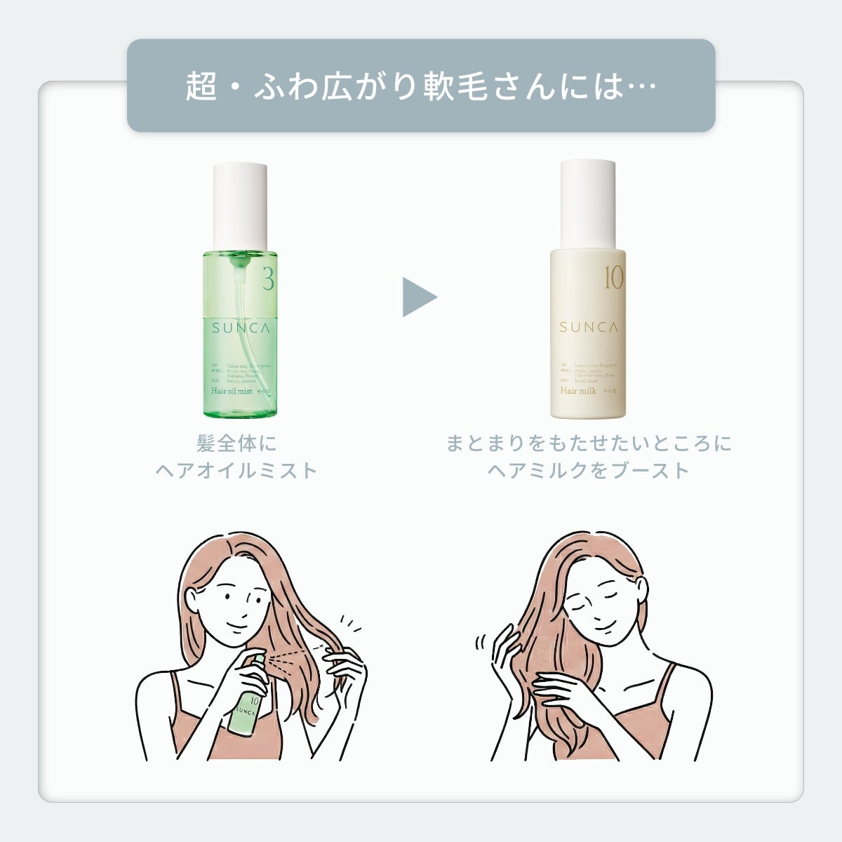 スンカ ヘアミルク 子の星 | msh公式サイト